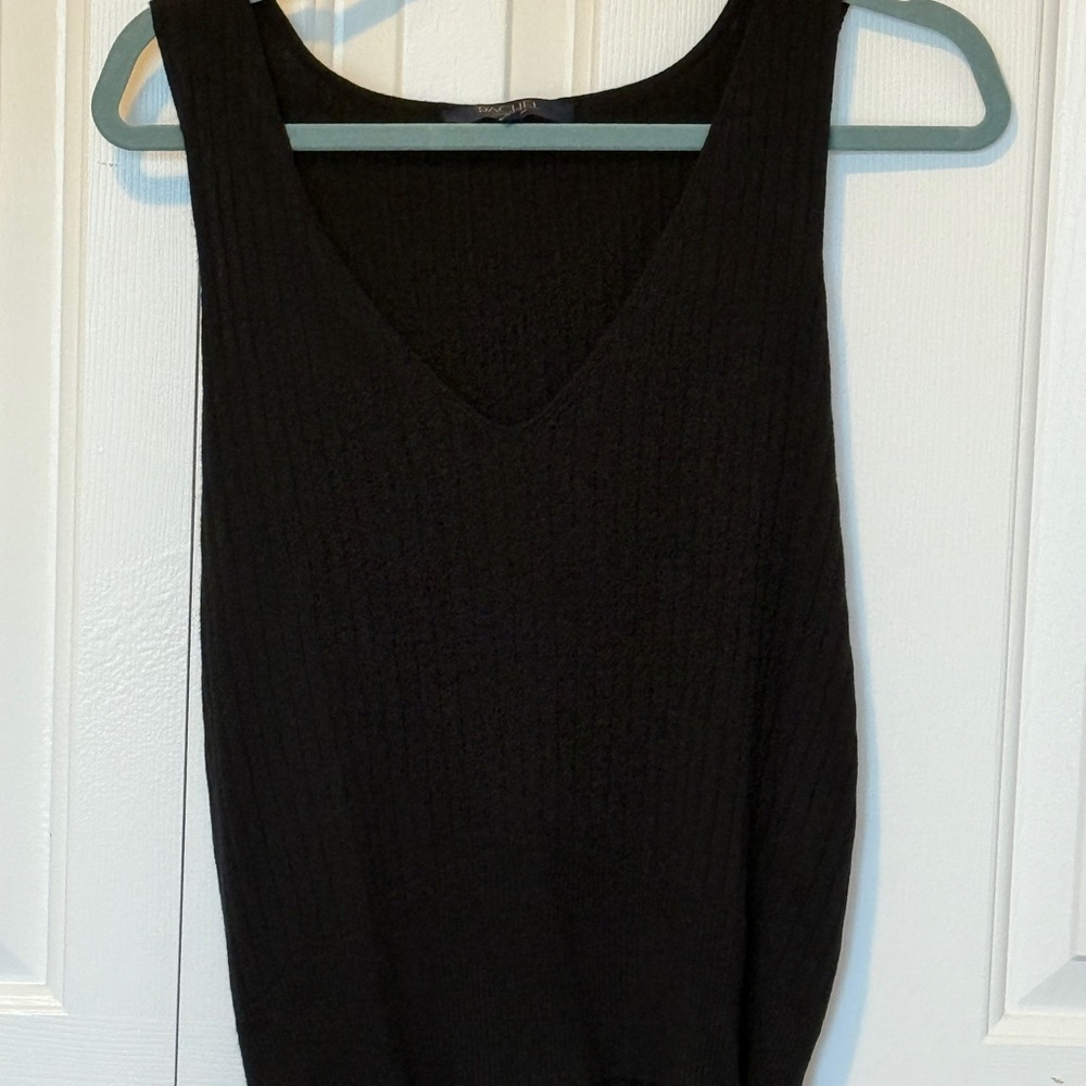 RACHEL Rachel Roy Black Tank Top